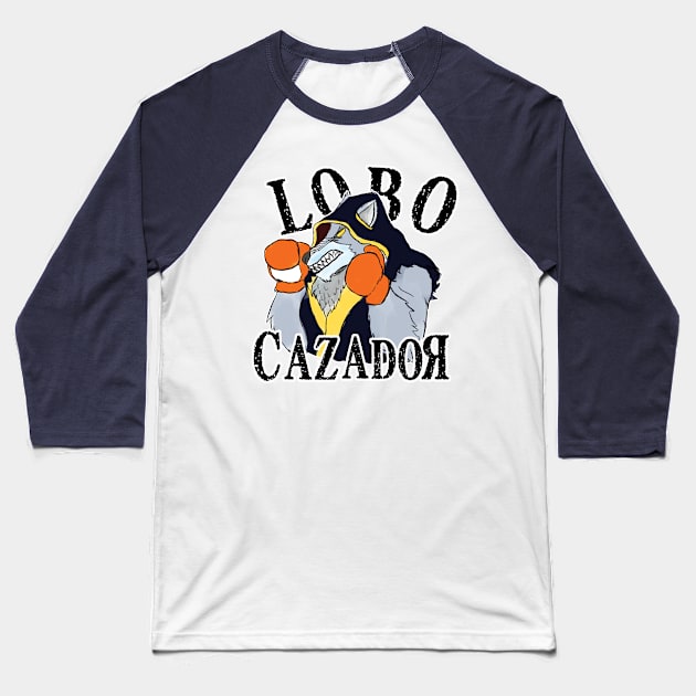 Lobo Cazador Baseball T-Shirt by NightShardShop